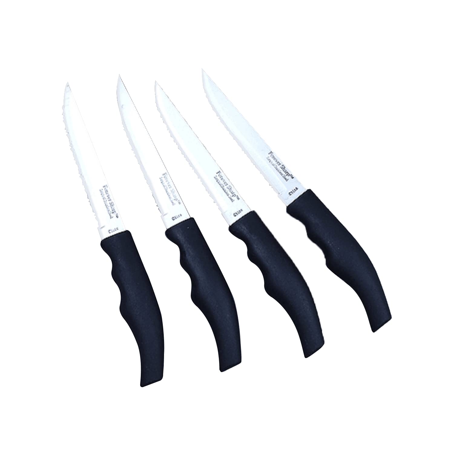 Forever Sharp 4 Piece Gourmet Steak Knife Set : Amazon.sg: Home
